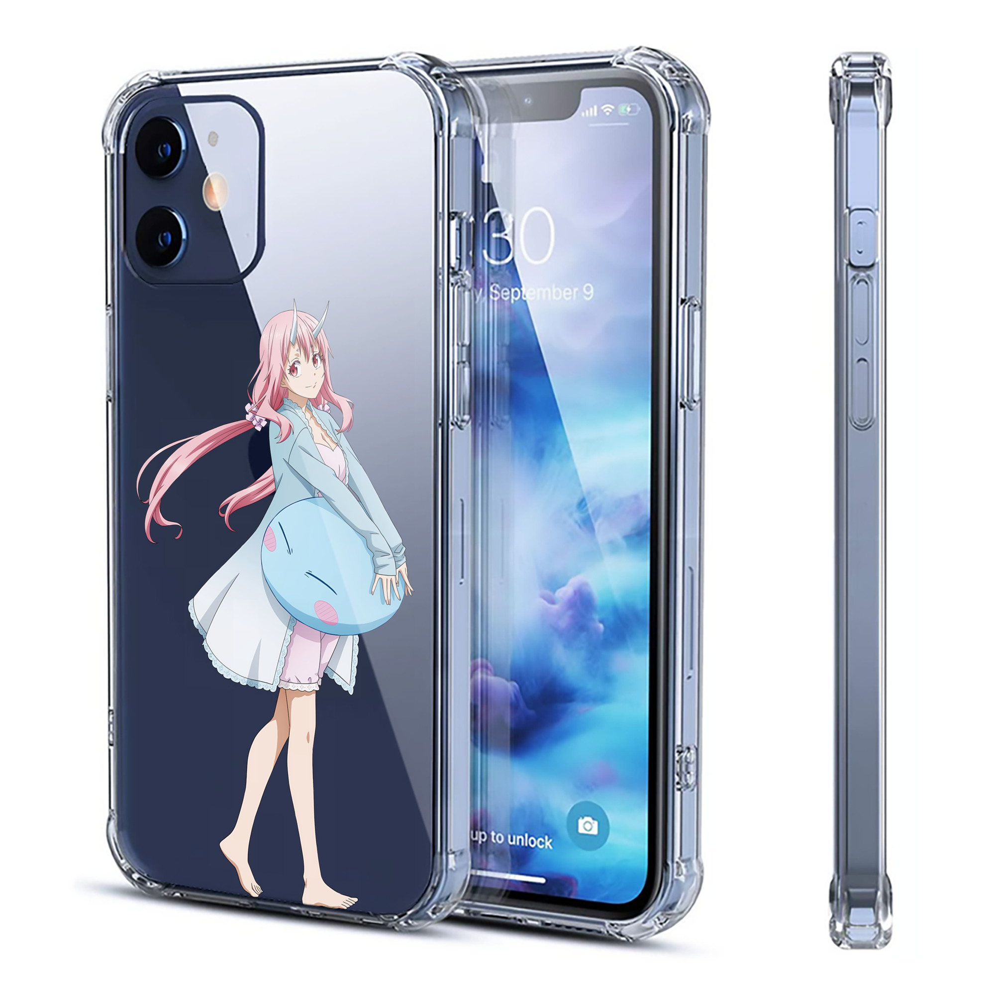 （画像用） 転スラ Regarding Reincarnated to Slime 【iPhone 12シリーズ対応】透明スマホケース（クリアソフトケース）